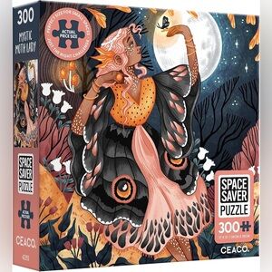 NWT Ceaco Mystic Moth Lady Puzzle 300 Pieces